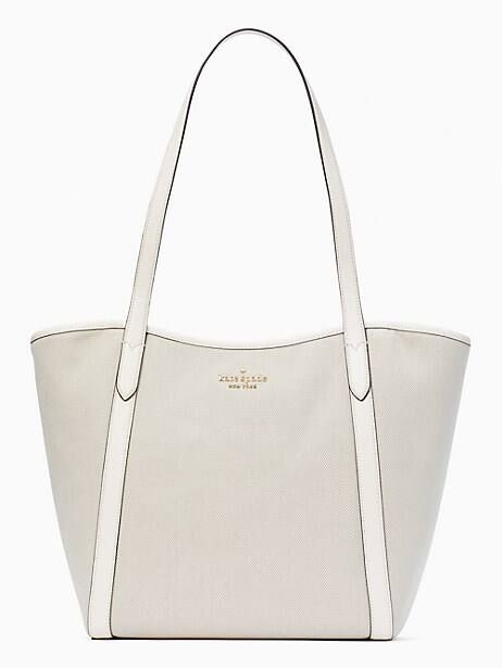 Kate Spade Slide Tote, Parchment | Kate Spade Outlet