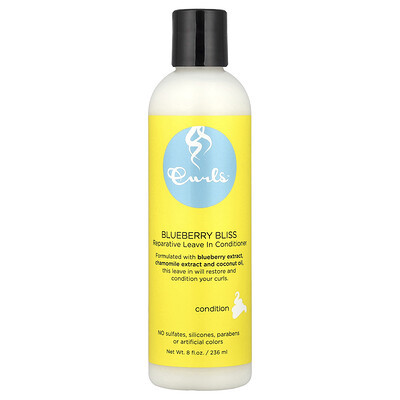 Curls, Reparative Leave In Conditioner, Blueberry Bliss, 8 fl oz (236 ml) | iHerb