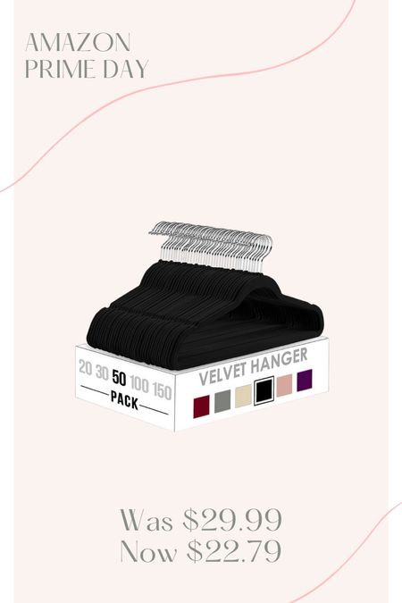 Velvet hangers on sale for Amazon prime day  

#LTKhome #LTKxPrimeDay #LTKsalealert