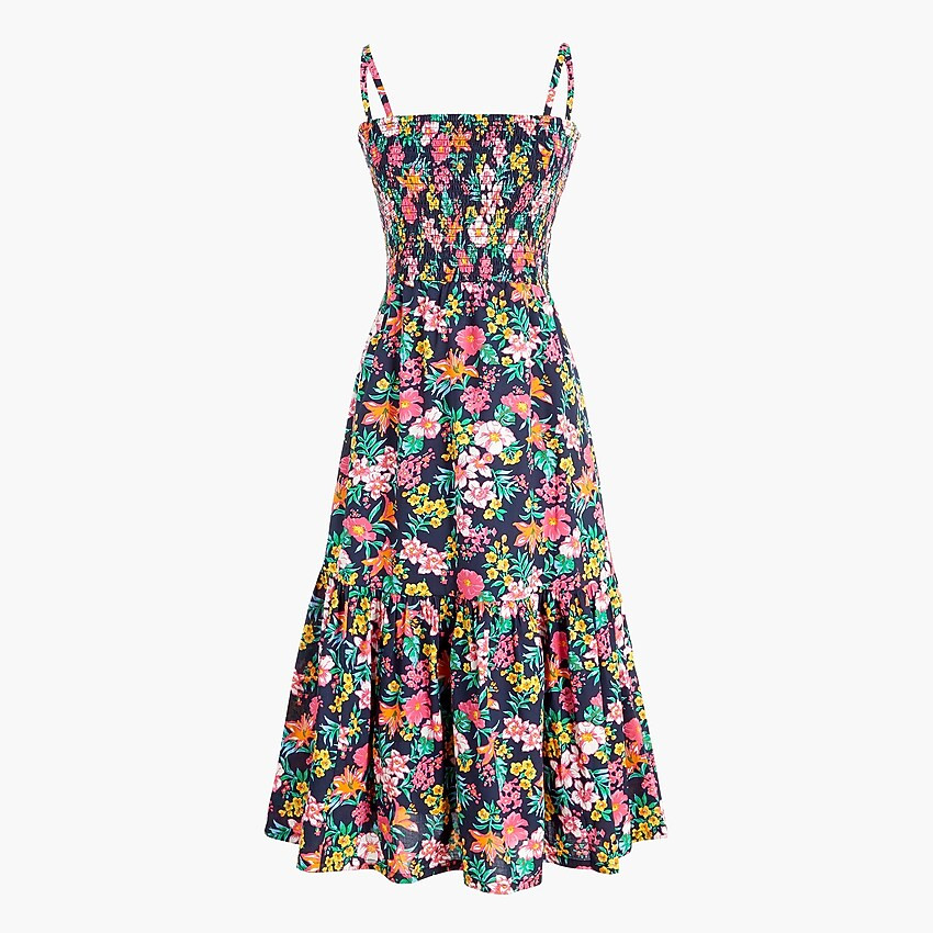 Smocked top midi dress | J.Crew Factory