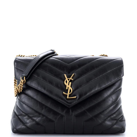Loulou Shoulder Bag Matelasse Chevron Leather Medium | Rebag