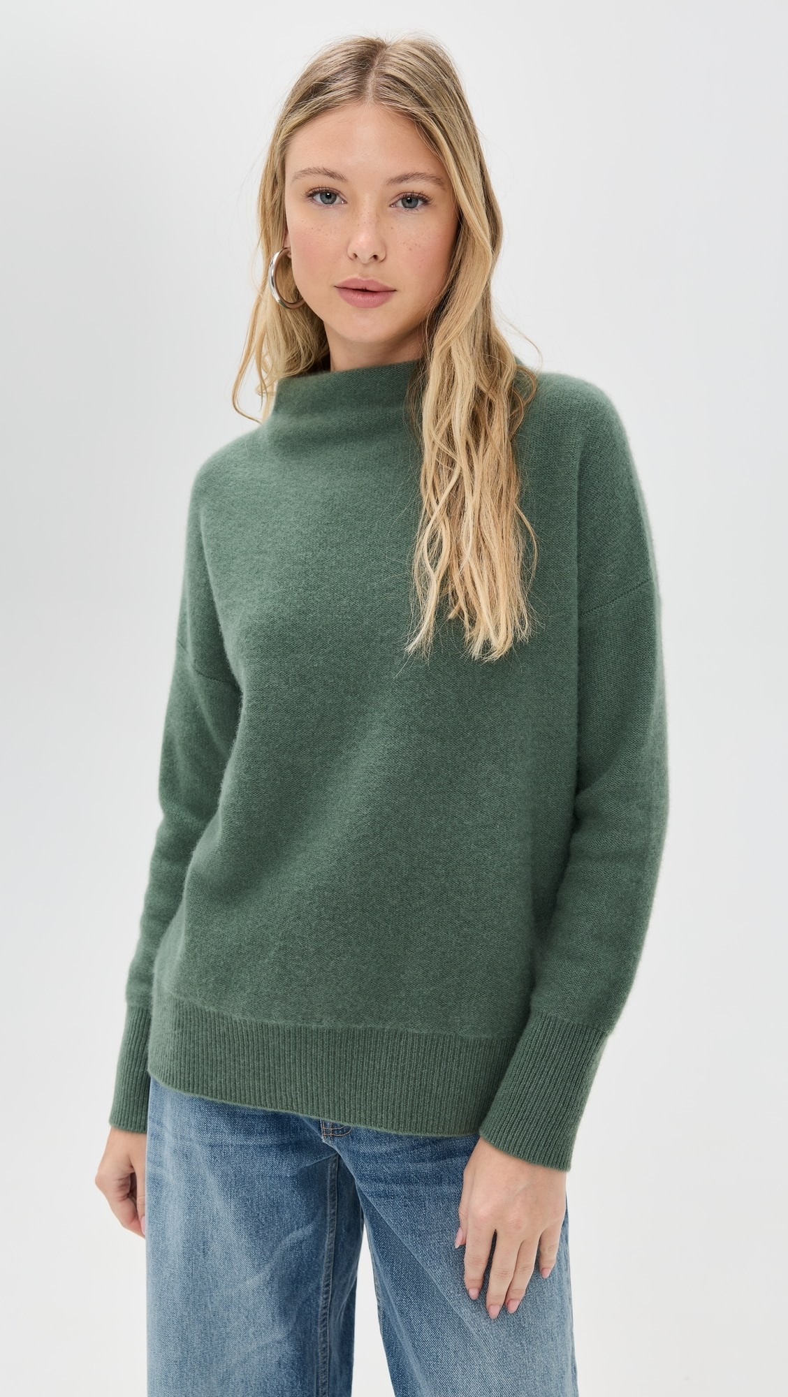 Boiled Funnel Neck Cashmere Pullover | Shopbop