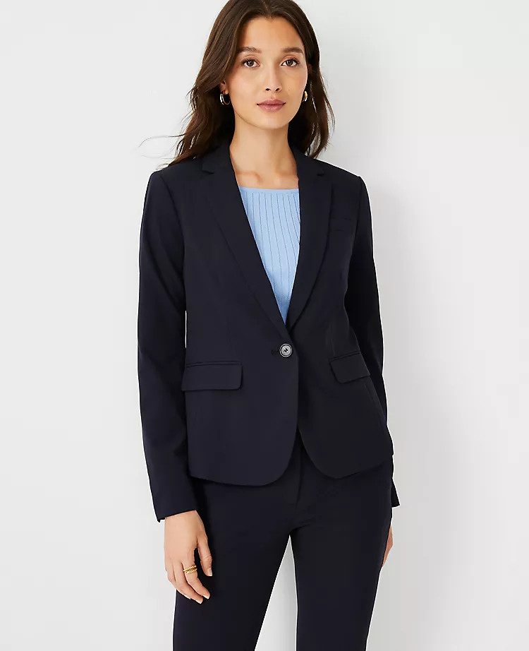 The One-Button Blazer in Seasonless Stretch | Ann Taylor (US)