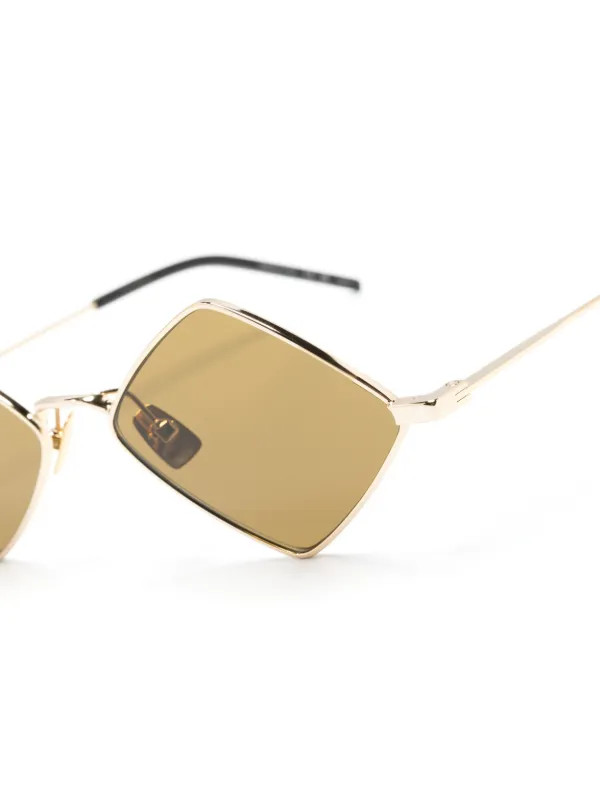 Saint Laurent Eyewear Lisa diamond-frame Sunglasses - Farfetch | Farfetch Global