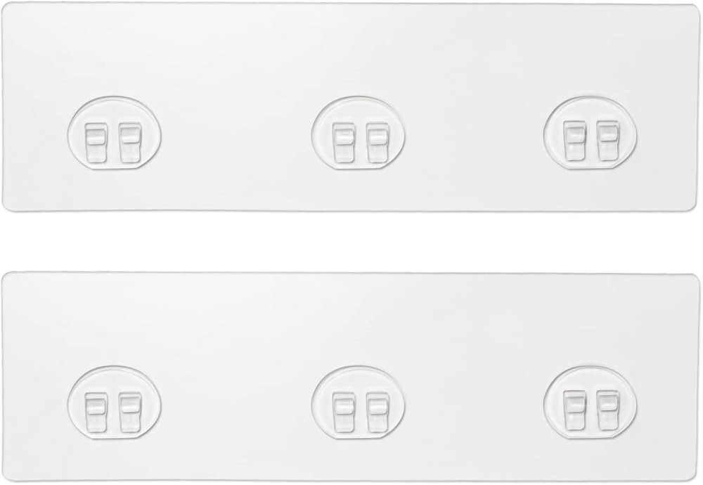 2 Pack Shower Caddy Adhesive for Replacement, Strong Transparent Adhesive for Shower Caddy Sticky... | Amazon (US)