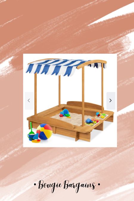 How adorable is this?! This kids' Wooden Cabana Sandbox is on sale for $109.99 (reg $249.99) when you add code BCPCABANA and it ships free. includes a canopy shade, a sand cover, and sand buckets.

#LTKsalealert #LTKkids #LTKhome