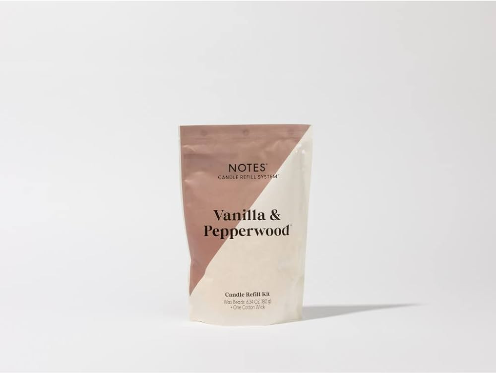 NOTES Sustainable Candle Refill | Non-Toxic Fragrance, Natural Wax Beads (Beeswax, Rice bran and ... | Amazon (US)