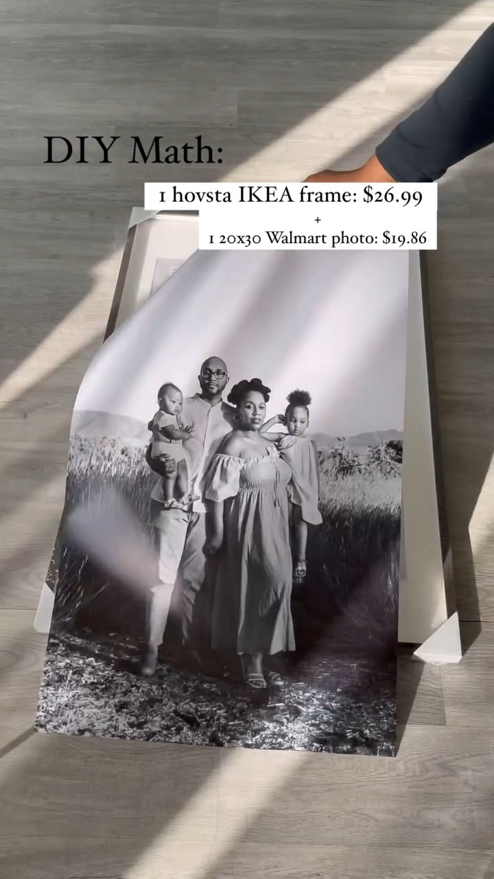 Because fancy memorable moments in your home don’t have to cost a fortune and can elevate the look and feel of your space. Would you try this large gallery wall in your home? Where do you all print your photos?? Let me know! 👇🏾 

.
.
.
#ikeahack #ikeahome #diytips #interiordesign #diyhowto #budgetdiy

#LTKHome #LTKSaleAlert #LTKStyleTip