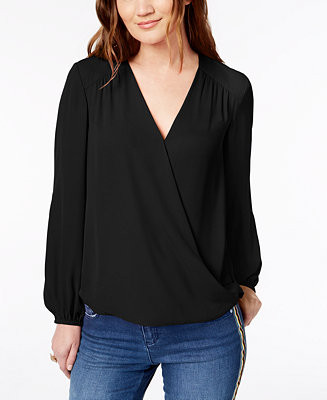 I.N.C. International Concepts Women's Surplice Top, Created for Macy's - Macy's | Macy's