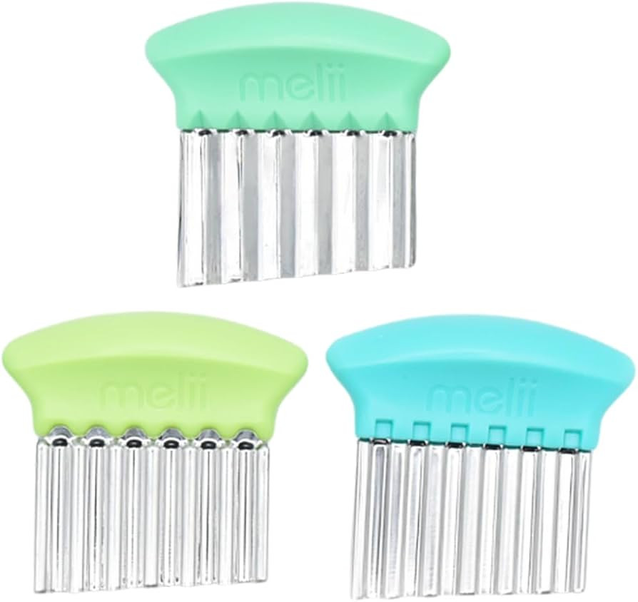 melii Stainless Steel Crinkle Cutters, 3 Pack Wavy Knives with Different Blades, Perfect for Cutt... | Amazon (US)