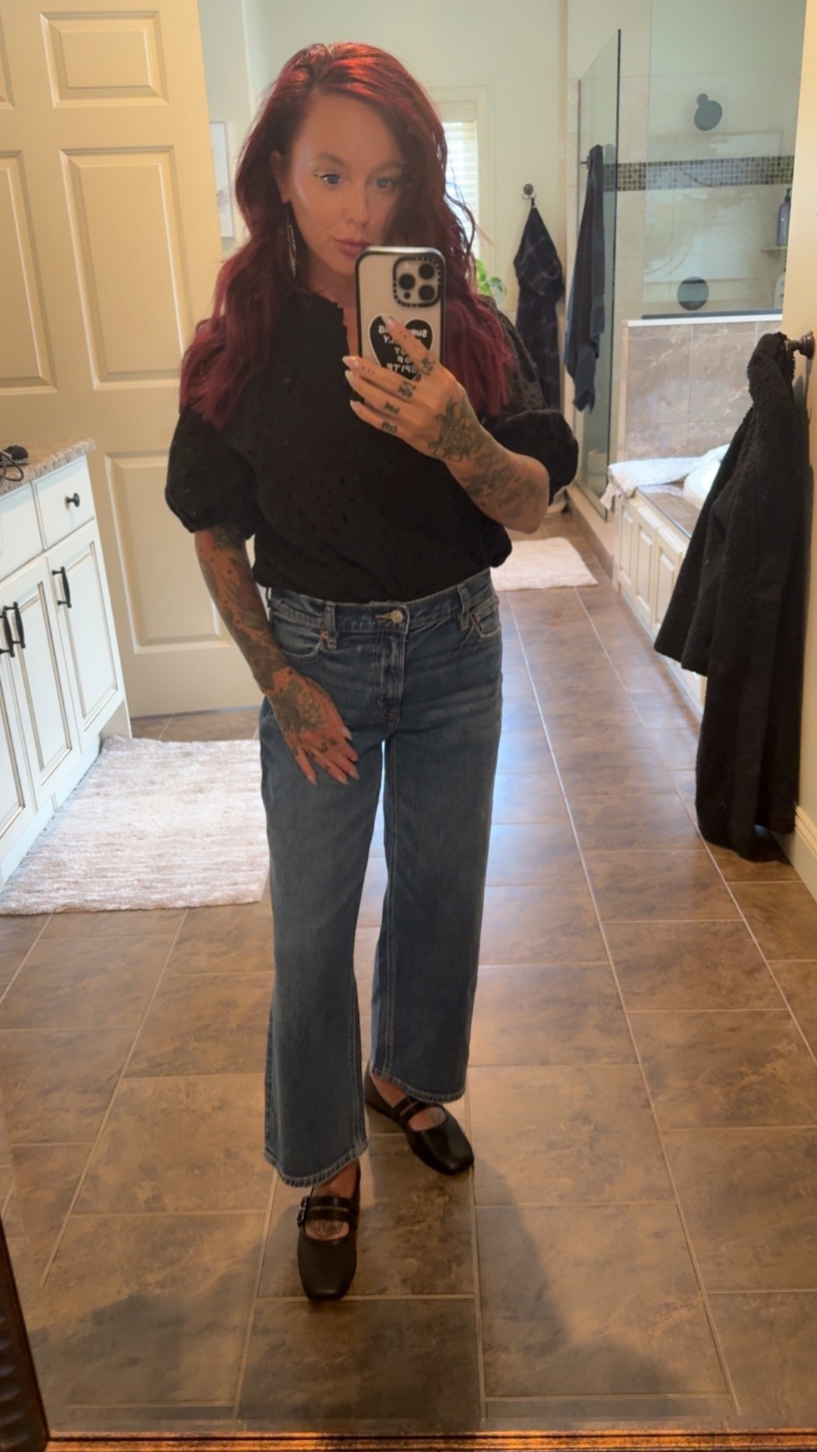 Free people look, half the price. Best petite wide leg jean! Wearing a size 0 x-short here. (Size down one size) 

#LTKFindsUnder100 #LTKFindsUnder50 #LTKPetite