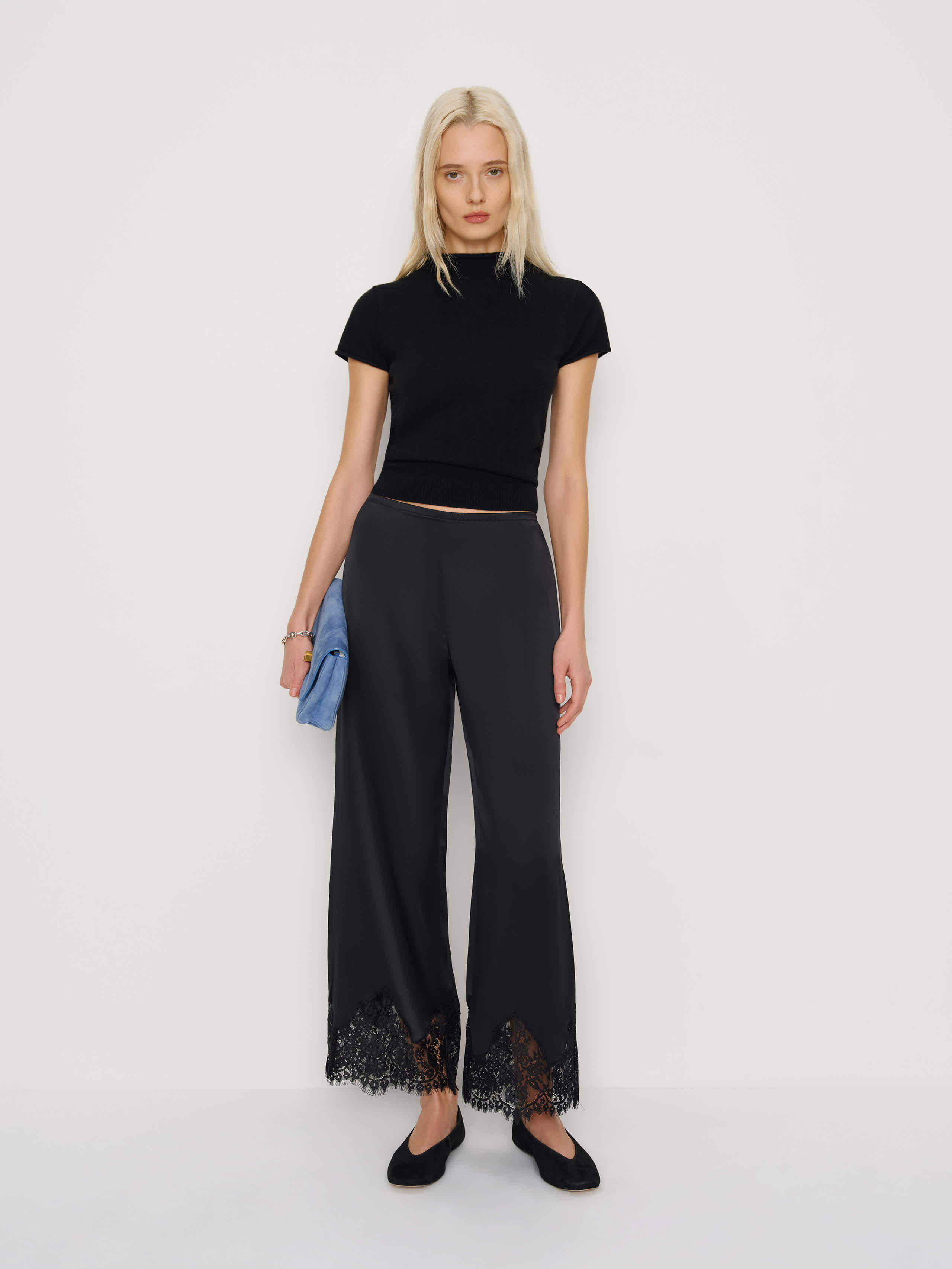 Reformation Carolina Short Pant Black Lace XLP | Reformation (Global)