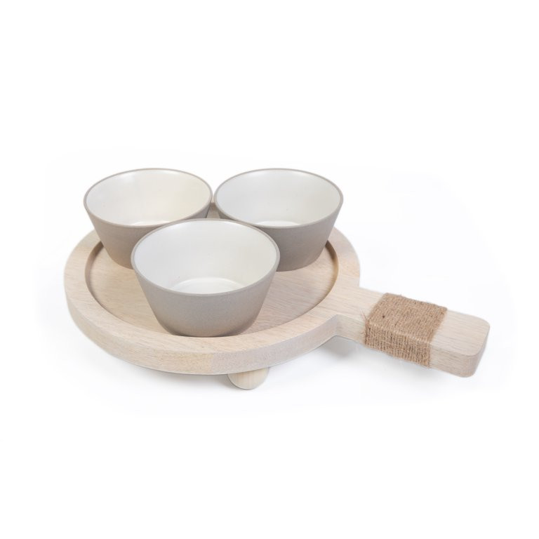 Better Homes & Gardens White Wash Mango Wood Condiment Board Set, 17 x 12 x 4.6inch by Dave & Jen... | Walmart (US)