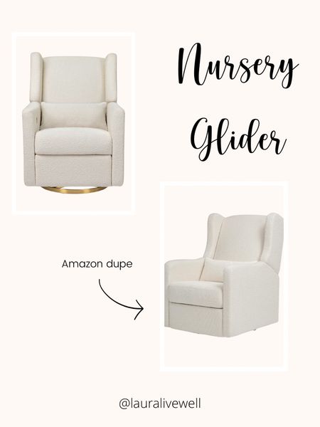 My must have nursery glider/rocker for rocking and nursing my baby girl + the Amazon dupe for a deal! 



#LTKbump #LTKhome #LTKbaby