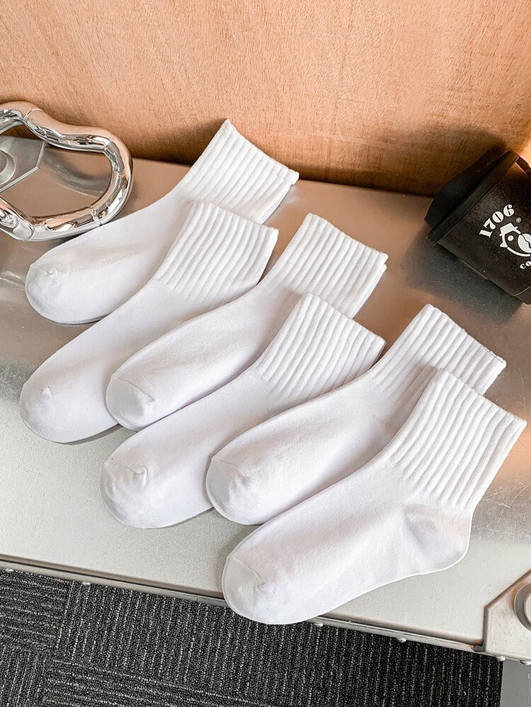 6pairs Solid White Crew Socks
       
              
              $6.00        
    (500+)
     ... | SHEIN