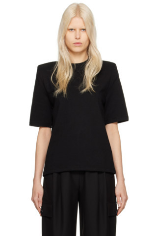 The Frankie Shop - Black Carrington T-Shirt | SSENSE