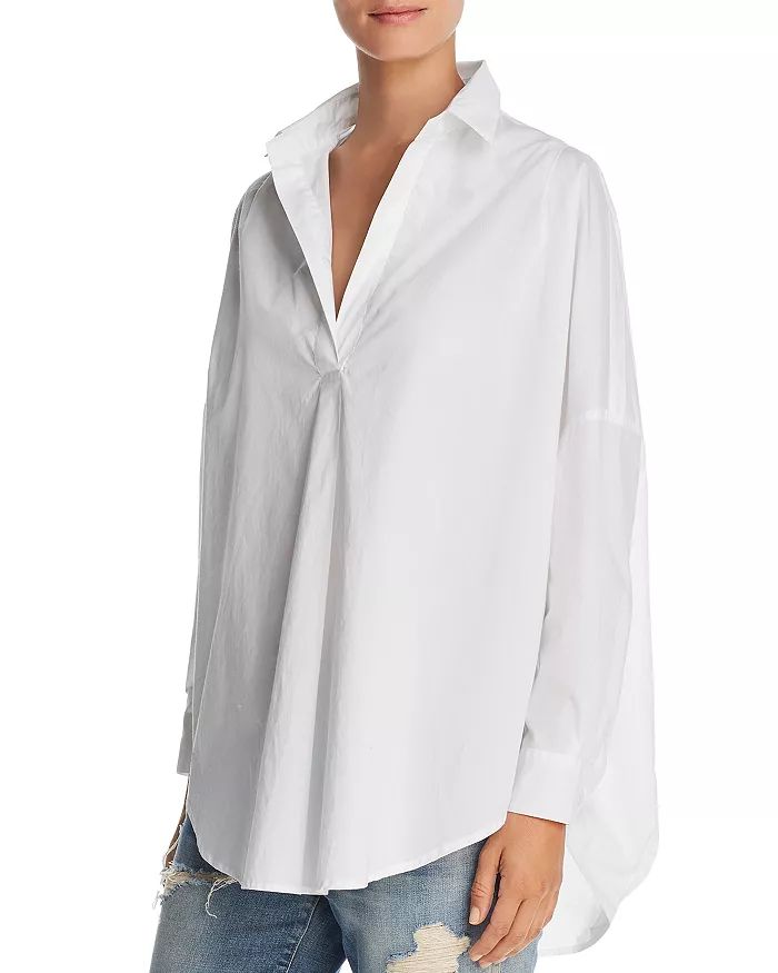 Rhodes Oversize V-Neck Poplin Shirt | Bloomingdale's (US)