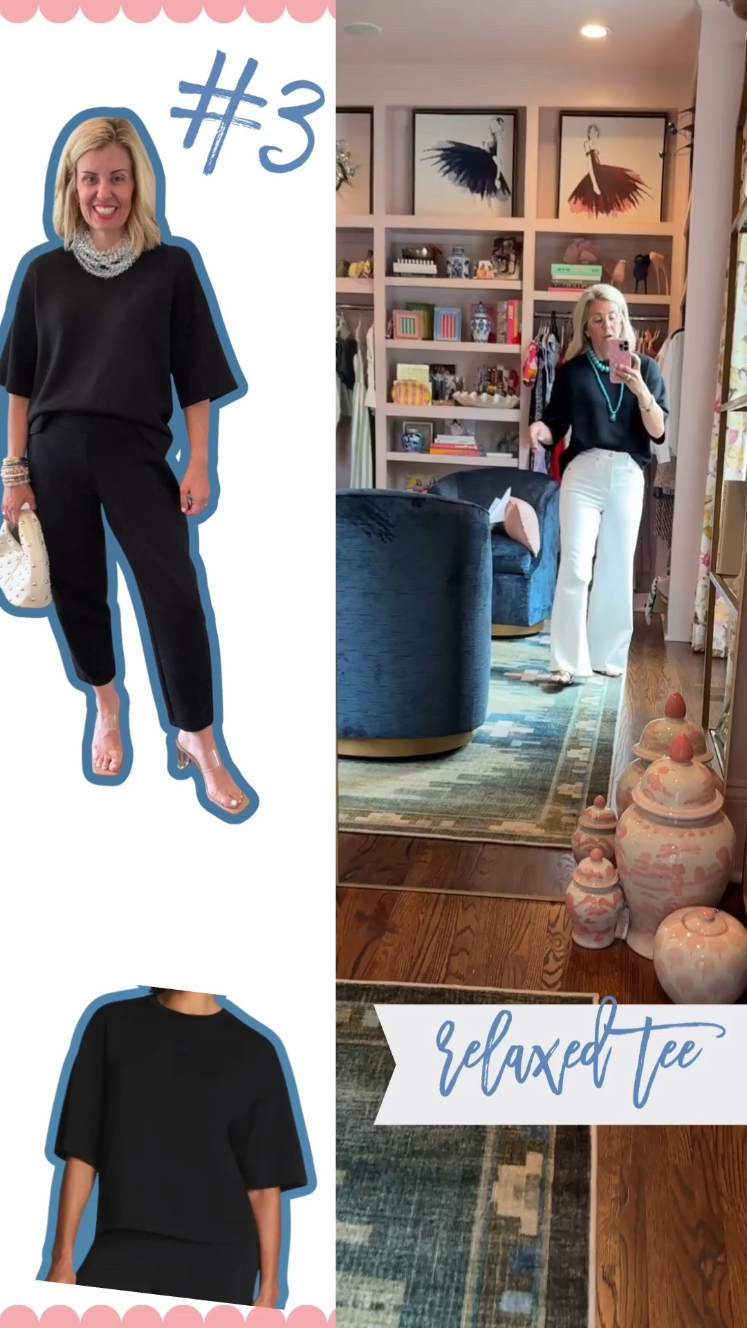 Spanx Relaxed Tee…best all around! I love to dress mine up and down and mix & match with everything. It’s on major sale and I’m in xs. Definitely size down!!

#LTKdayinmylife #LTKmomlife #LTKSaleAlert