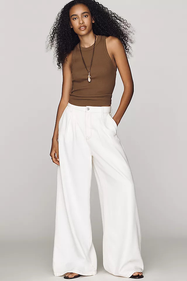Delphia High-Rise Wide-Leg Jeans | Anthropologie (US)