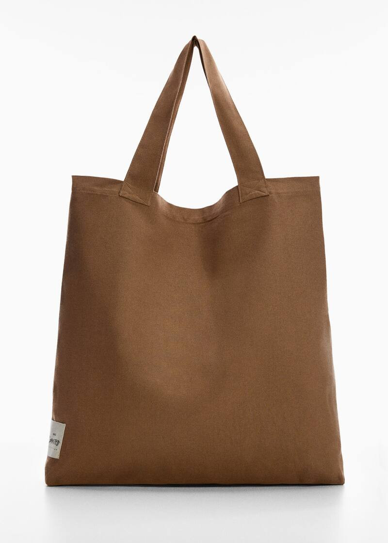 Cotton canvas bag -  Women | Mango United Kingdom | MANGO (UK)