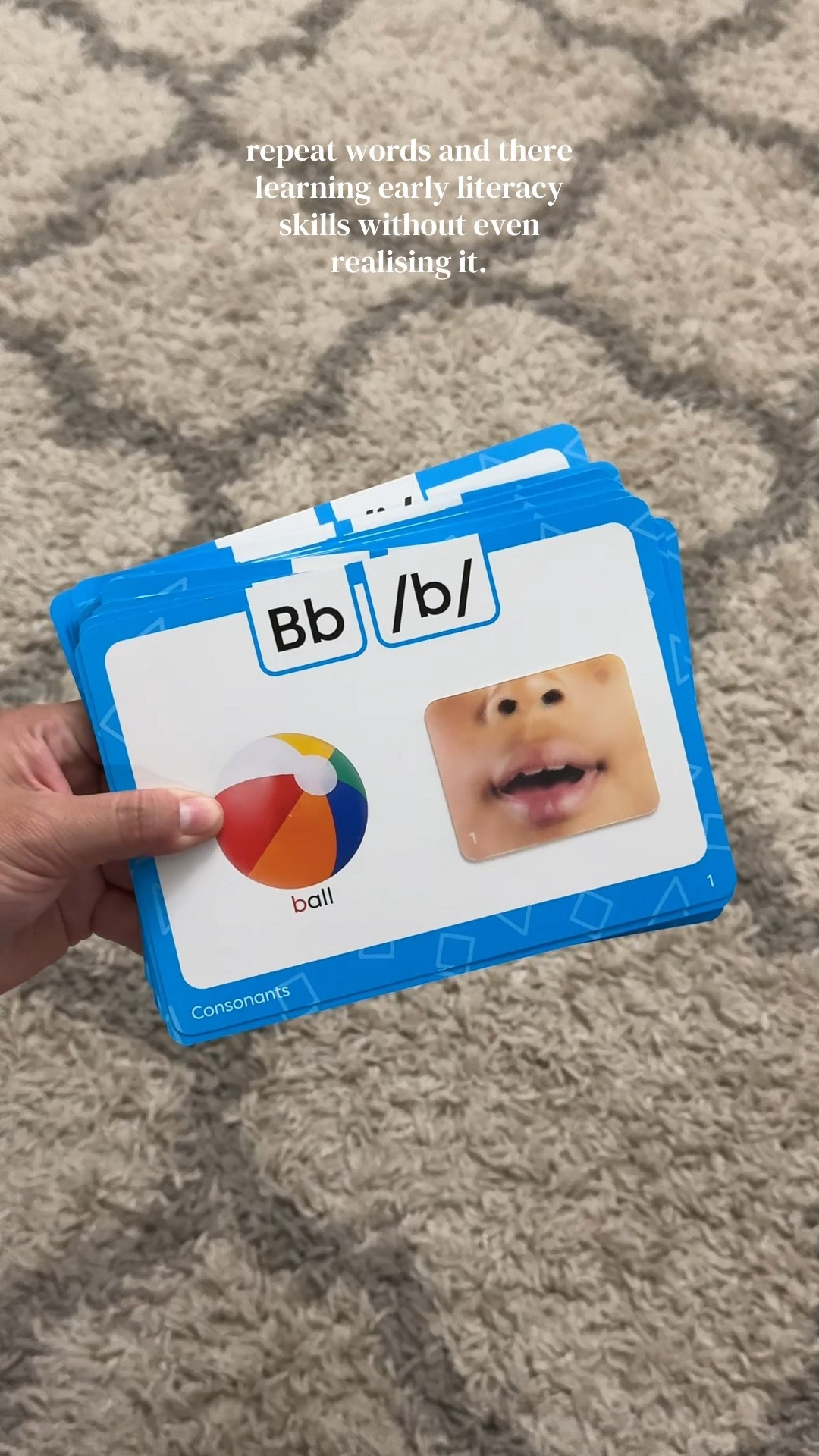I’ve been trying to make our homeschool preschool feel more like play than pressure… & this has been such a game changer.

Instead of me repeating sounds over & over, these phonics cards actually show my kids how to move their mouth to make each letter sound & it just clicks so much faster.

We’ve been adding this into our daily routine for early literacy & it keeps them engaged, learning & completely screen-free 🙌🏼

If you’re working on teaching letter sounds, phonemic awareness, or just building a strong reading foundation at home, this is such an easy win.

Saving this for our homeschool rotation because this is one of those activities that actually works without the overwhelm.

@hand2mind #hand2mind #homeschoolpreschool #homeschoolers #earlyliteracy 

#LTKmomlife #LTKKids