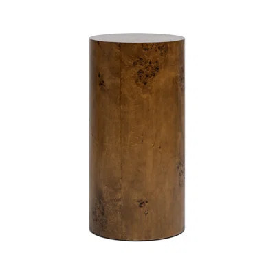Gessel Burl Accent Pillar Side Table | Wayfair North America