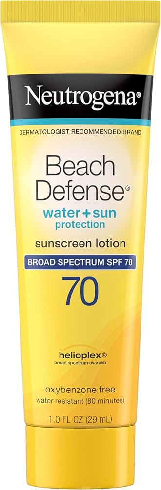 Neutrogena Beach Defense Water Resistant Sunscreen Body Lotion with Broad Spectrum SPF 70, Oil-Fr... | Amazon (US)