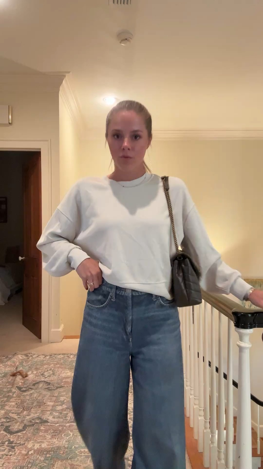 Today’s easy outfit of the day! These sweatpant jeans are truly worth the hype in everyday! I wear a 26 in them which is my typical size! Also wearing a 6 in this lulu pullover!

#LTKStyleTip #LTKWorkwear #LTKActive