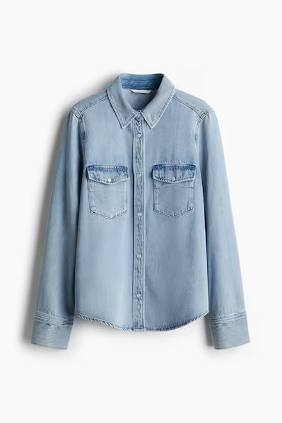 H & M - Denim Shirt - Blue | H&M (US + CA)