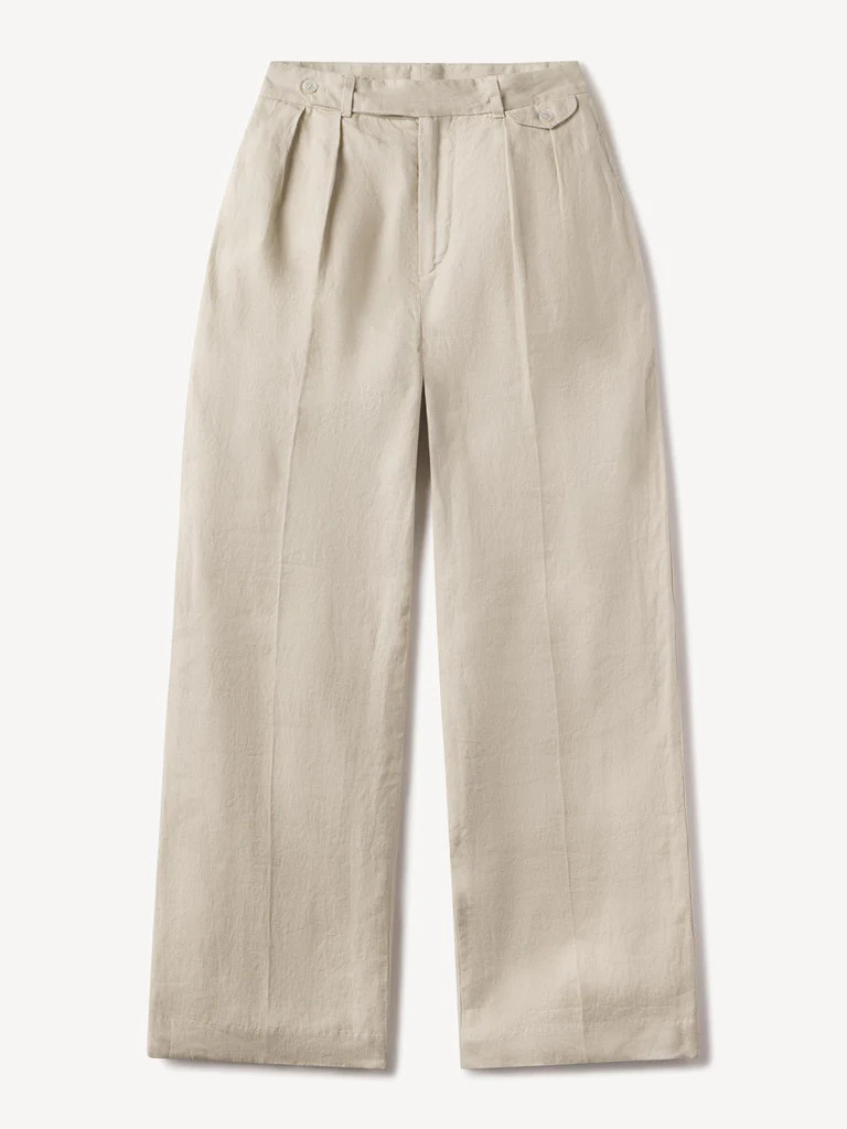 Riviera Linen Wide Leg Trouser | Buck Mason