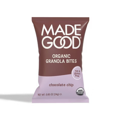 MadeGood Snack Bars Chocolate Chip Granola Bites - 0.85oz | Target