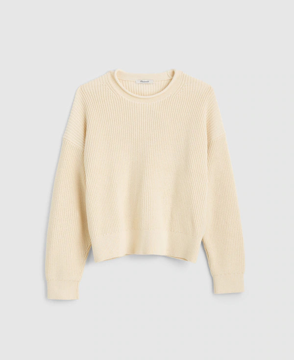 The Arden Crewneck Sweater in 100% Cotton | Madewell