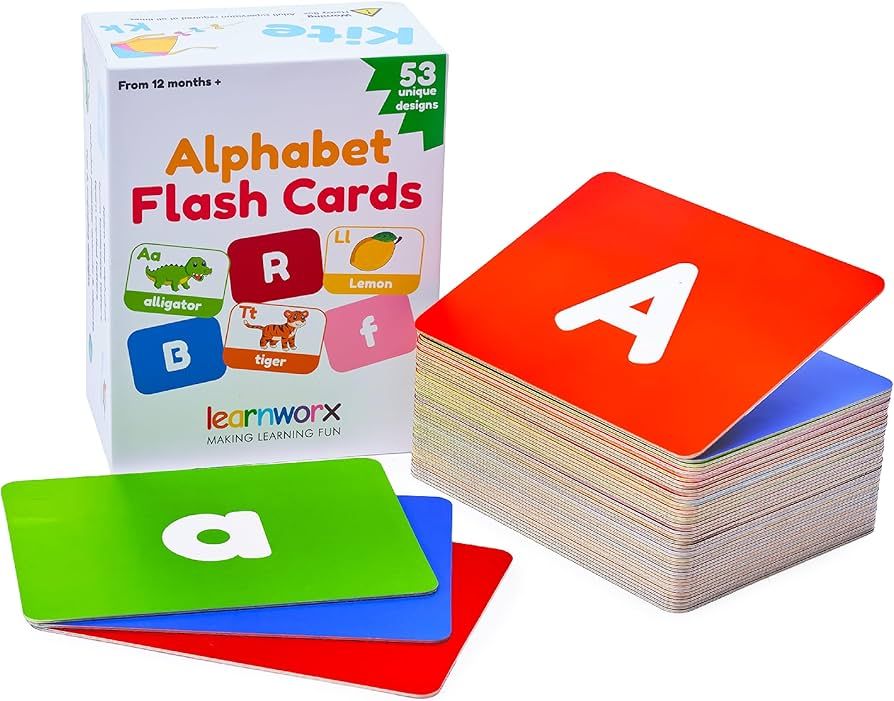 Alphabet ABC Flash Cards for Toddlers 2-4 Years - 52 Flashcards – ABC Cards - Uppercase and Low... | Amazon (US)