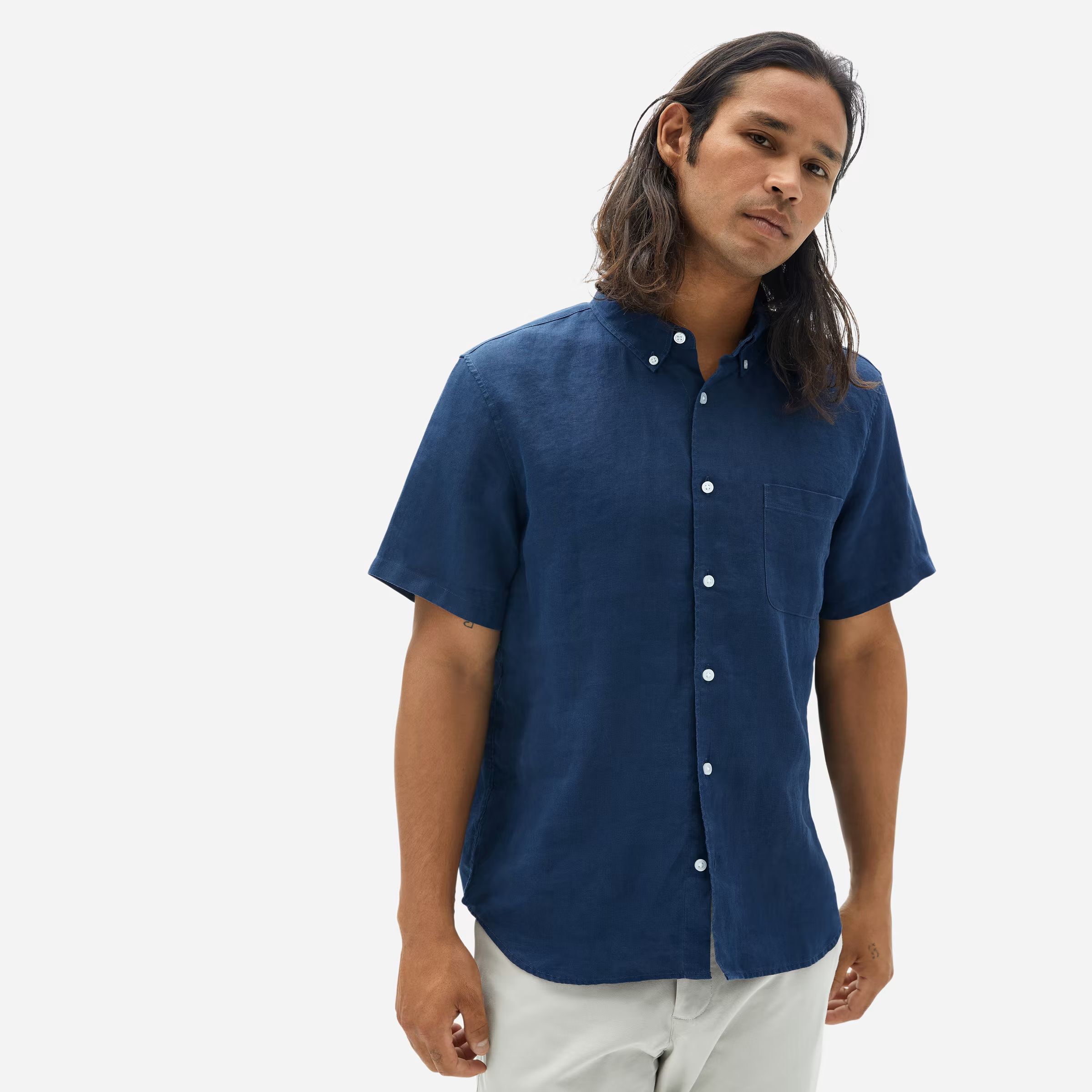 The Linen Short-Sleeve Standard Fit Shirt | Everlane