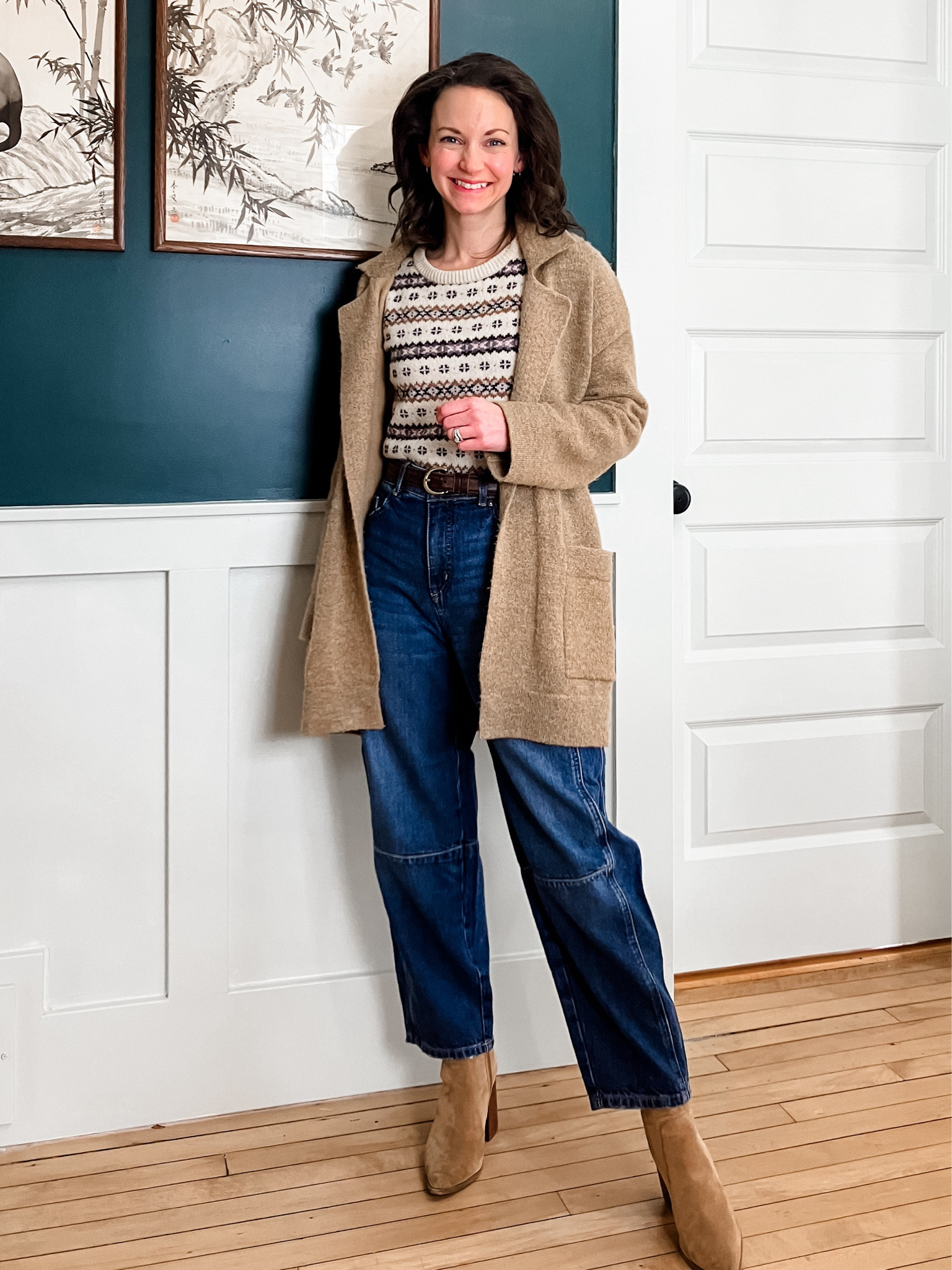 Styling barrel jeans from winter!
Petite outfit. Classic outfit. Neutral outfit. Winter outfit  

#LTKPetite #LTKOver40 #LTKFindsUnder50