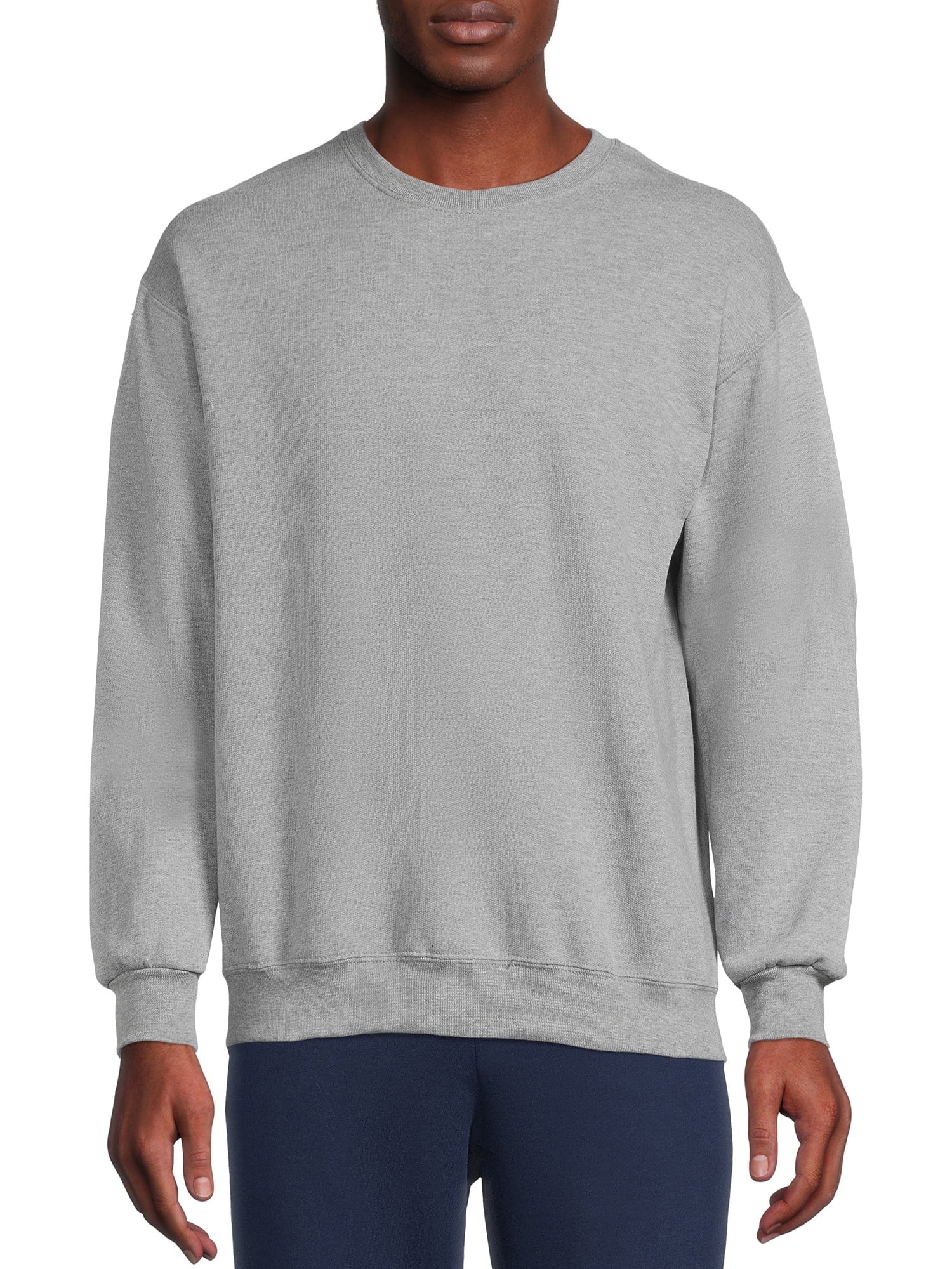 Athletic Works Men's Fleece Crewneck Sweatshirt, Sizes S-4XL | Walmart (US)