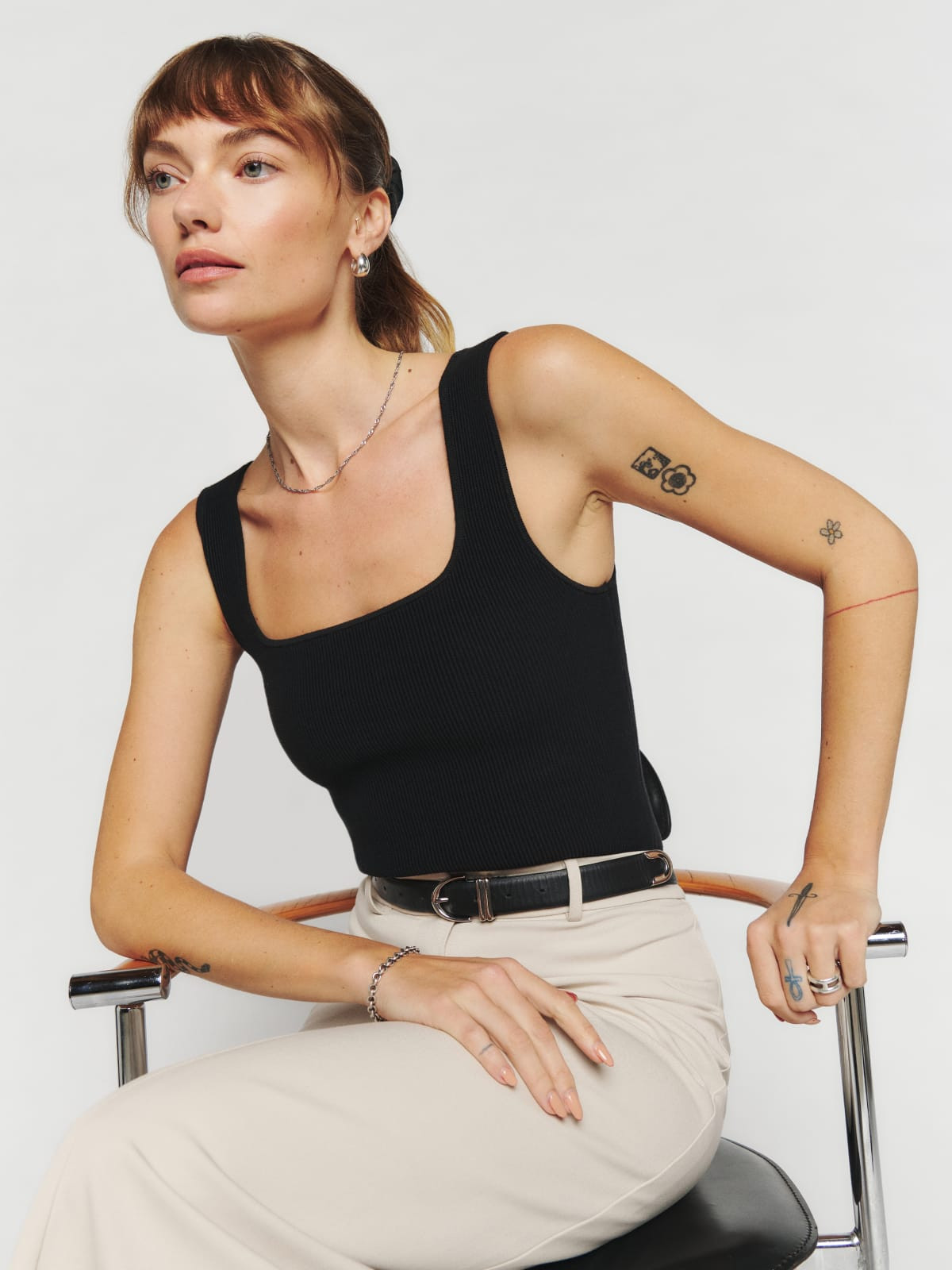 Julia Ribbed Sweater Tank | Reformation (Global)