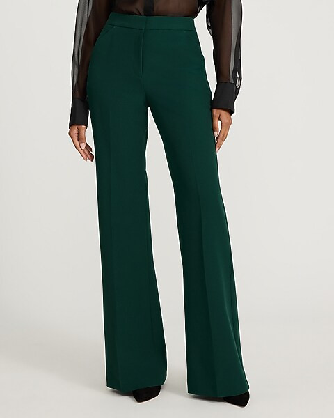 Editor Signature Stretch High Waisted Flare Trouser | Express