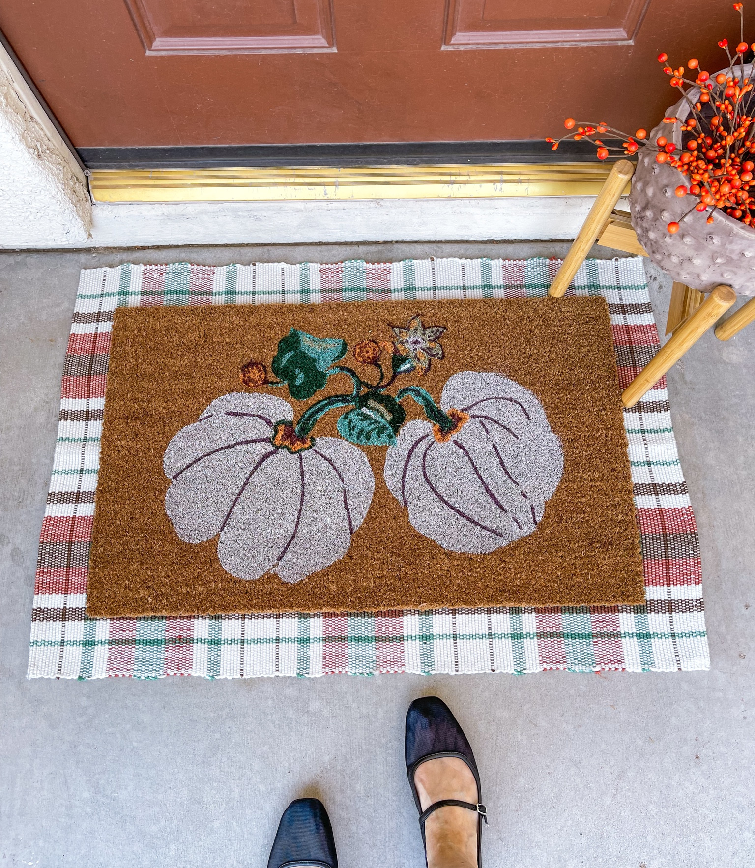Fall doormats. The layering mat is from Walmart and the pumpkin one from Target. $9.98 & $13. 







Target fall doormats, Fall doormat, pumpkin doormat, harvest doormat, fall home decor, harvest decor, autumn decor, Target fall finds, fall outdoor mat, fall front porch mat, fall front porch decor, Halloween Pumpkin Chenille Accent Rug Green, pumpkin accent rug, outdoor doormat, indoor doormat, Walmart doormat, Walmart fall doormat   

#LTKHome #LTKSeasonal #LTKFindsUnder50 #LTKSeasonal #LTKStyleTip #LTKFamily #LTKStyleTip #LTKSeasonal #LTKFamily #LTKSeasonal #LTKHome #LTKStyleTip