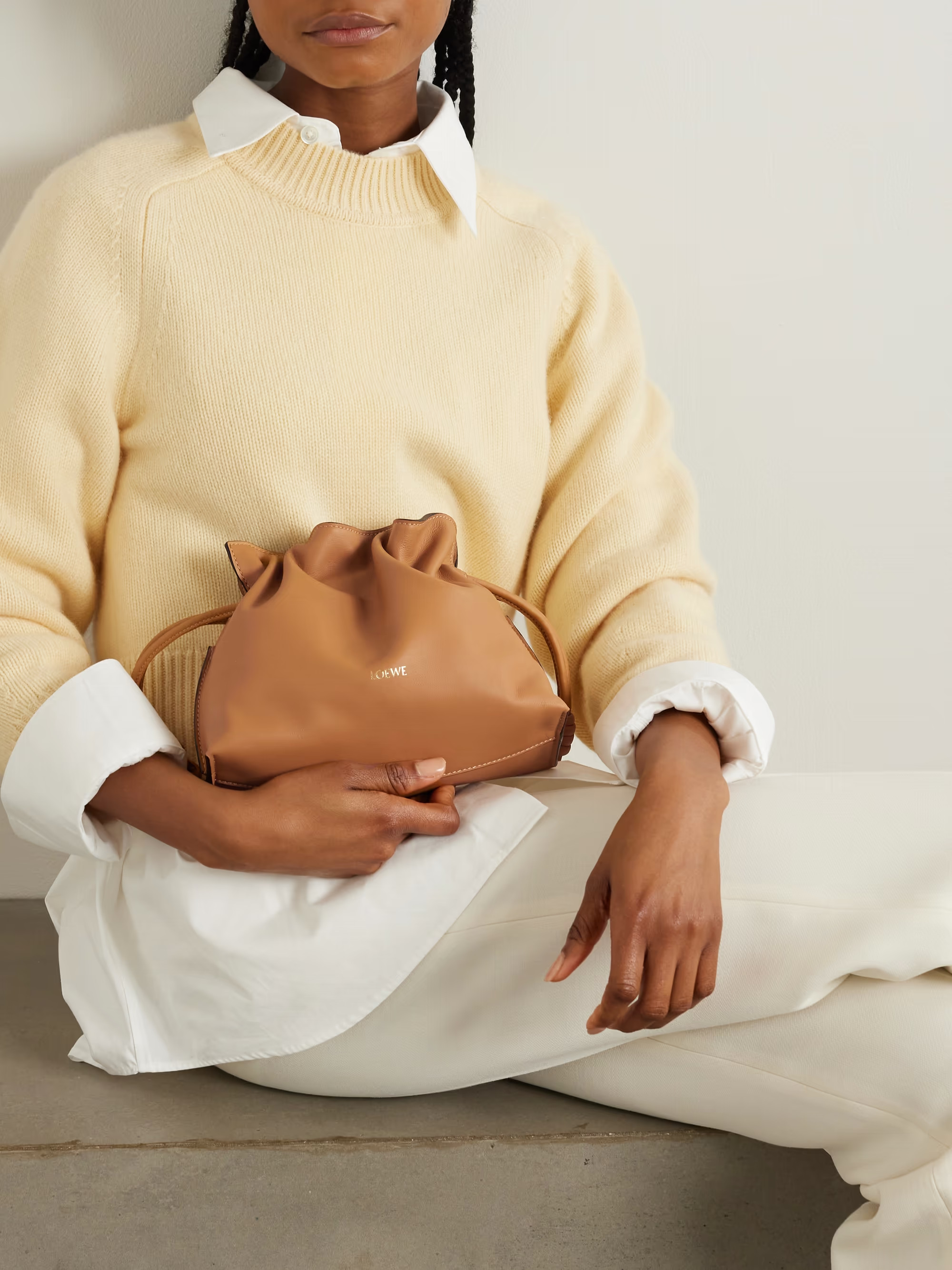 Flamenco mini leather clutch | NET-A-PORTER (UK & EU)