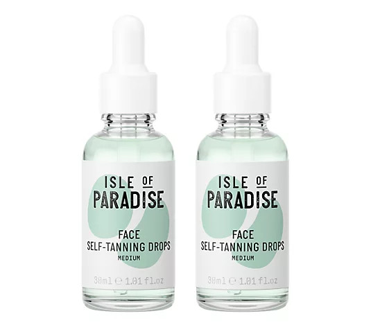 Isle of Paradise Self-Tanning Drops Duo 1.01oz | QVC