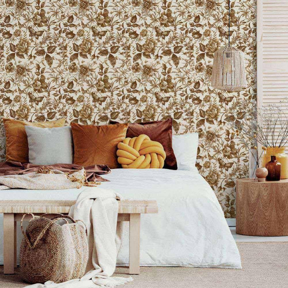 Clearance! Self Adhesive Wallpaper Roll Paper Floral Vintage seamless 4-color flowers Removable P... | Walmart (US)