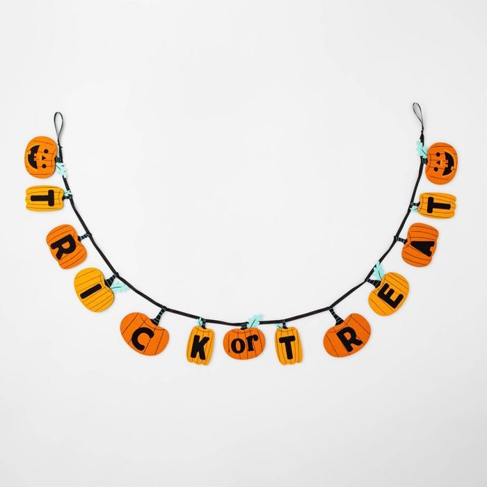 Felt Pumpkin Trick or Treat Halloween Banner - Hyde & EEK! Boutique™ | Target