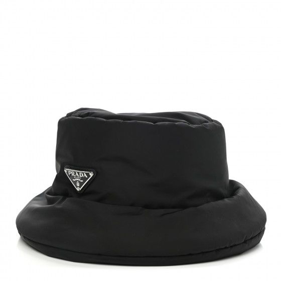 PRADA Re-Nylon Padded Bucket Hat M Black | Fashionphile