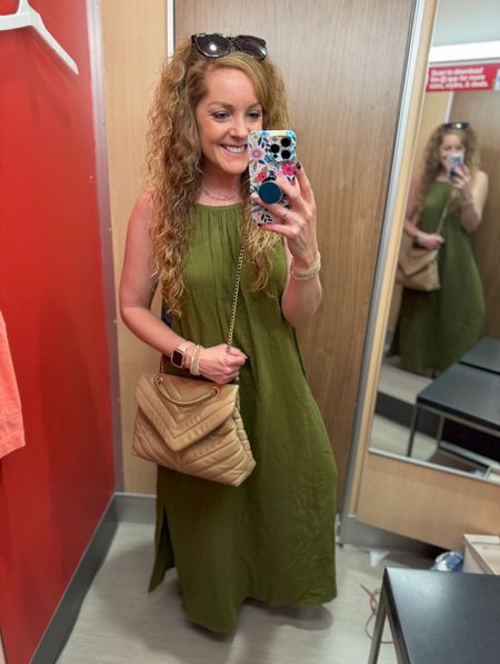 Target sale / Women's Scoop Back Maxi Shift Dress - Universal Thread / vacation outfit / resort wear / vacation dress / summer dress / coverup 

Dress- size small, but recommend sizing down 1 size 
Sandals- TTS, size 8

#LTKFindsUnder50 #LTKOver40 #LTKTravel