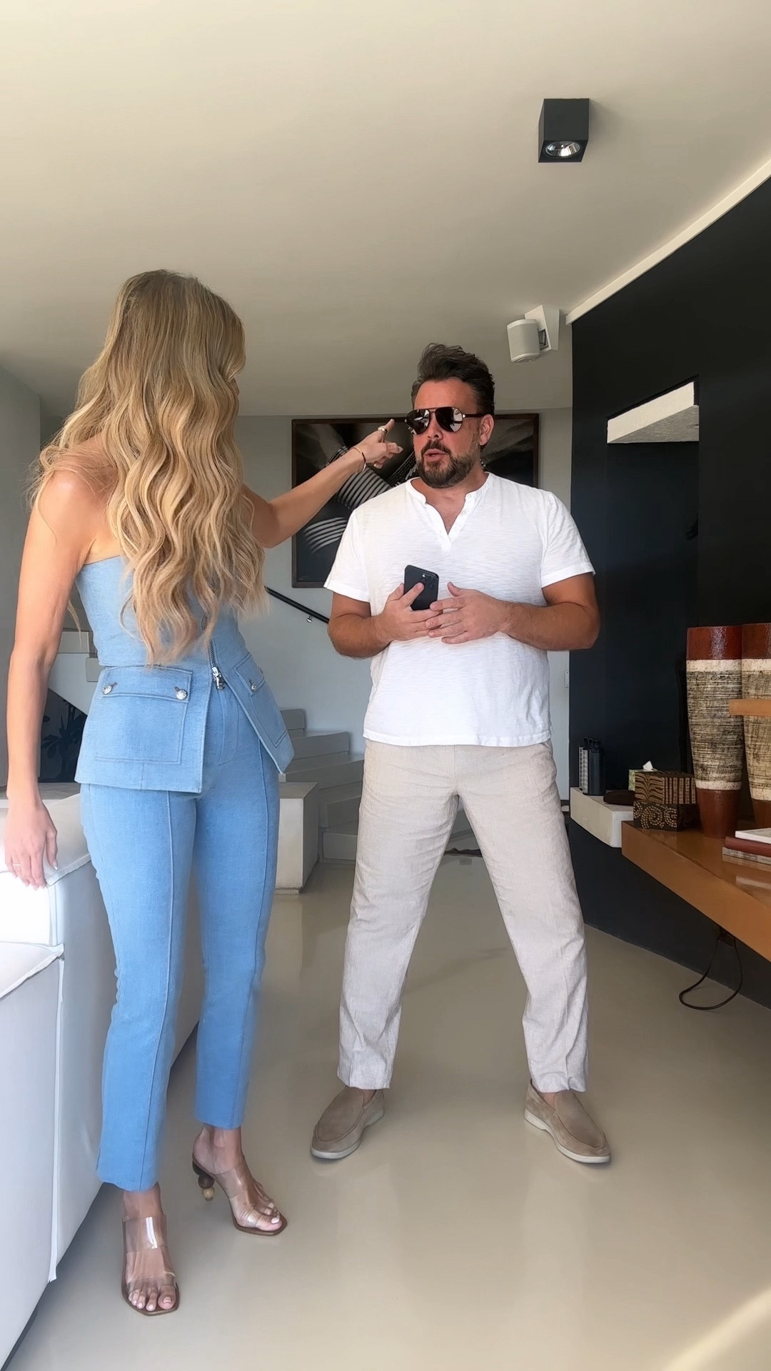 Date night in Cape Town! His and hers style! Sizing: denim set: top/4, pants/0, Kyle style: tee/xl, linen pants/xl, Loro Piana suede loafers run TTS! 

#LTKstyletip #LTKtravel #LTKmens