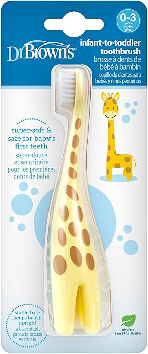 Dr. Brown's Infant-to-Toddler Toothbrush, Giraffe | Amazon (US)