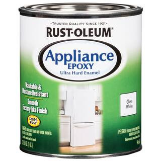 Rust-Oleum Specialty 1 qt. Appliance Epoxy Gloss White Interior Enamel Paint (2-Pack) | The Home Depot