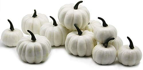 Yofit 12 pcs Artificial Pumpkin Decoration, Fake Christmas Mini Pumpkins, Lifelike Simulation Foa... | Amazon (US)