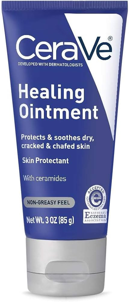 CeraVe Healing Ointment, Hydrating Skin Protectant With Petrolatum, Hyaluronic Acid & Ceramides, ... | Amazon (US)